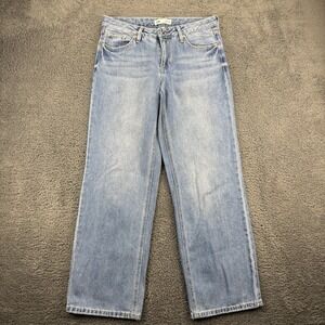 YMI Jeans Women 30x30 Lowrise Wide‎ Leg Blue Denim